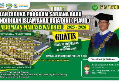 STAI Yamisa Soreang Resmi Membuka Program Studi Baru: Pendidikan Islam Anak Usia Dini (PIAUD)